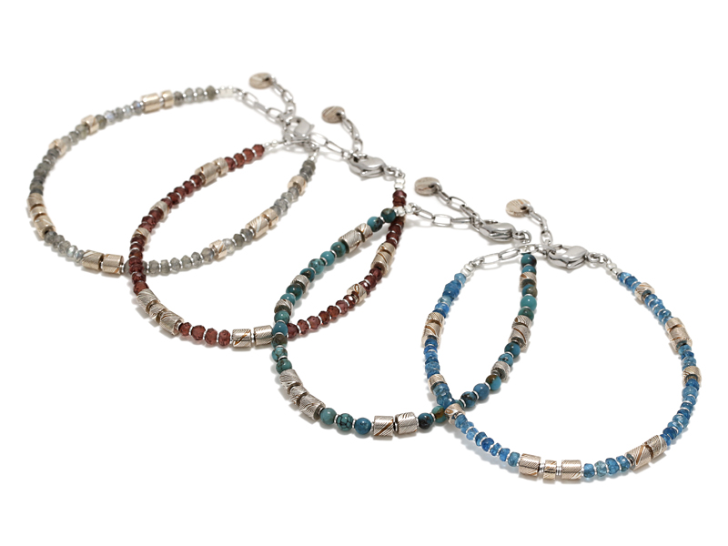 MOKUME Slice Beads Bracelet MOKUME Slice Beads Bracelet